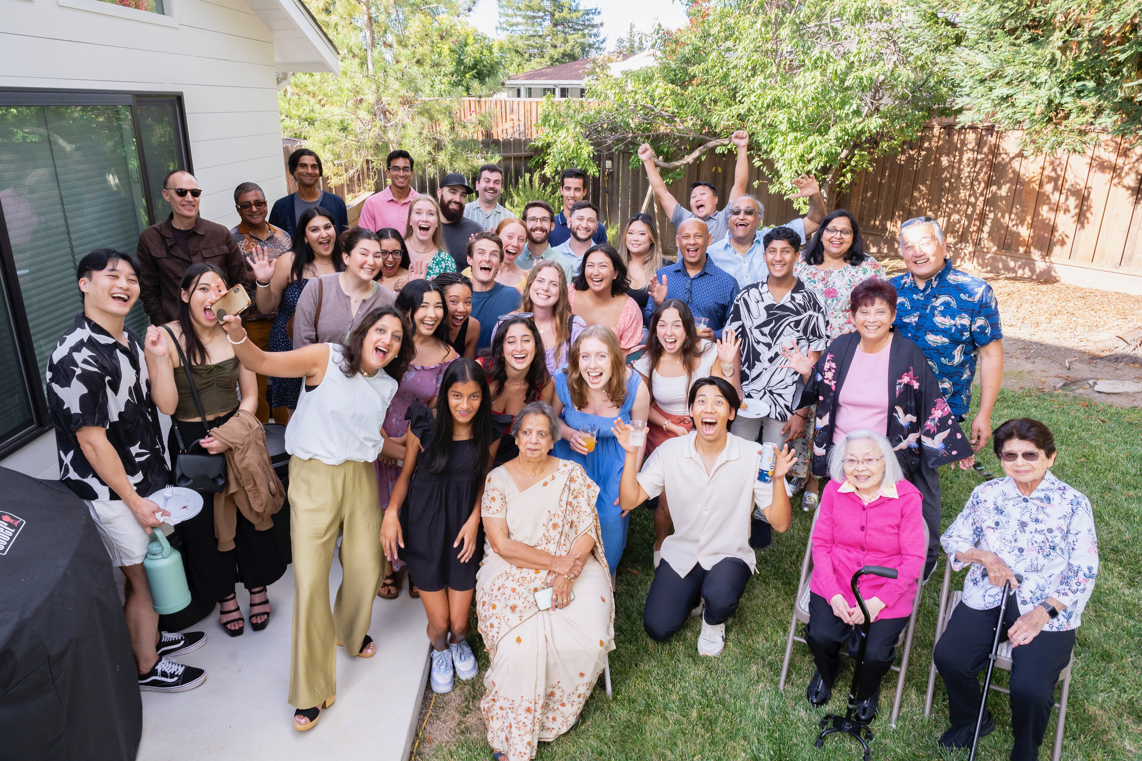 Surprise from family and friends